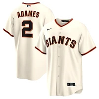 Maillot Nike Willy Adames crème pour homme, réplique domicile des Giants de San Francisco