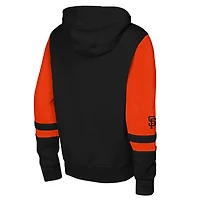 Men's Outerstuff Black San Francisco Giants Stadium Colorblock Full-Zip Hoodie