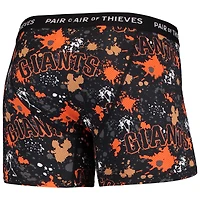 Men's Pair of Thieves Black San Francisco Giants Super Fit 2-Pack Boxer Briefs Set