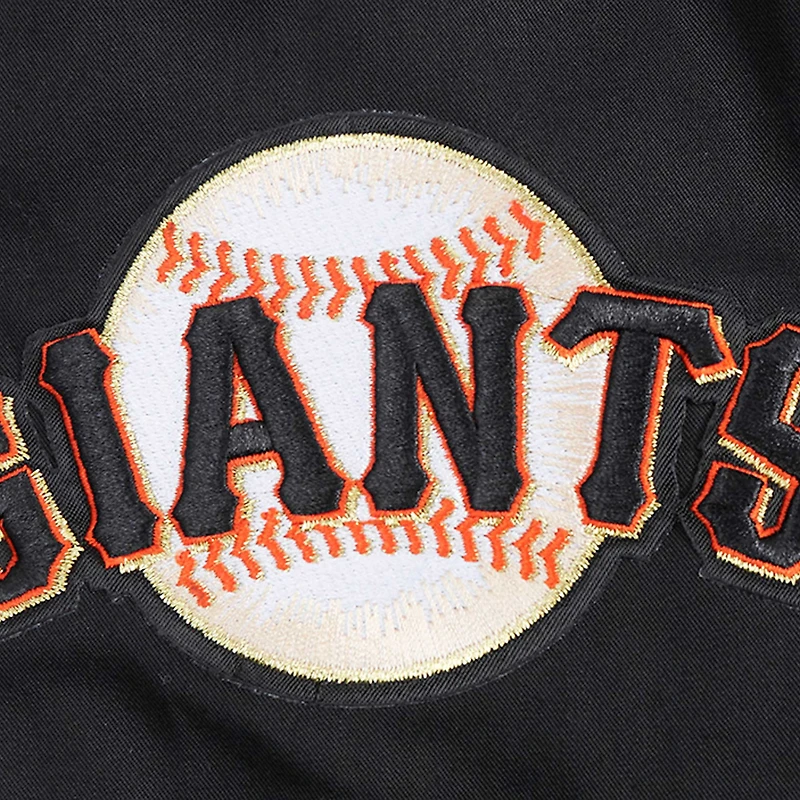 Men's Pro Standard Black San Francisco Giants Area Code Twill Full-Zip Jacket