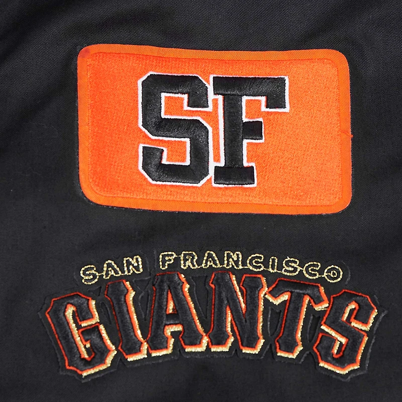 Men's Pro Standard Black San Francisco Giants Area Code Twill Full-Zip Jacket