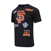 T-shirt de championnat des Giants San Francisco, noir, marque Pro Standard, pour homme