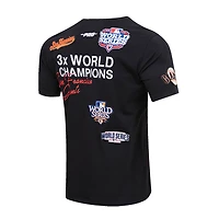 T-shirt de championnat des Giants San Francisco, noir, marque Pro Standard, pour homme