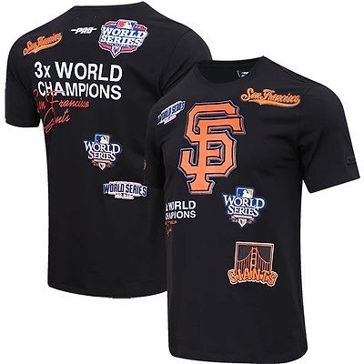 T-shirt de championnat des Giants San Francisco, noir, marque Pro Standard, pour homme