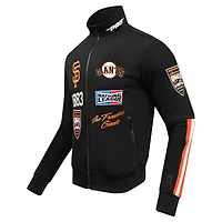 Veste de survêtement entièrement zippée Pro Standard pour hommes, San Francisco Giants Fast Lane, noire
