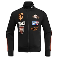 Men's Pro Standard Black San Francisco Giants Fast Lane Full-Zip Track Jacket