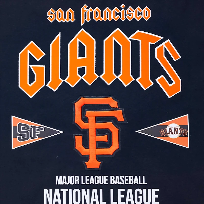 Men's Pro Standard Black San Francisco Giants Oversized City Tour T-Shirt