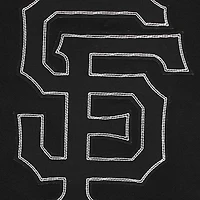 Men's Pro Standard Black San Francisco Giants Paint The City Dropped Shoulder Pullover Sweatshirt