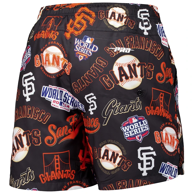 Short tissé noir Pro Standard des Giants de San Francisco pour hommes