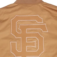 Veste entièrement zippée en sergé Pro Standard marron pour hommes des Giants de San Francisco Paint The City
