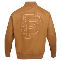 Veste entièrement zippée en sergé Pro Standard marron pour hommes des Giants de San Francisco Paint The City