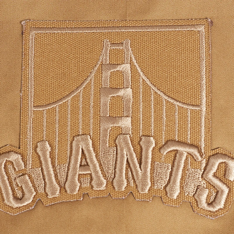Men's Pro Standard Brown San Francisco Giants Paint The City Twill Full-Zip Jacket
