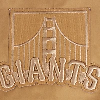 Men's Pro Standard Brown San Francisco Giants Paint The City Twill Full-Zip Jacket