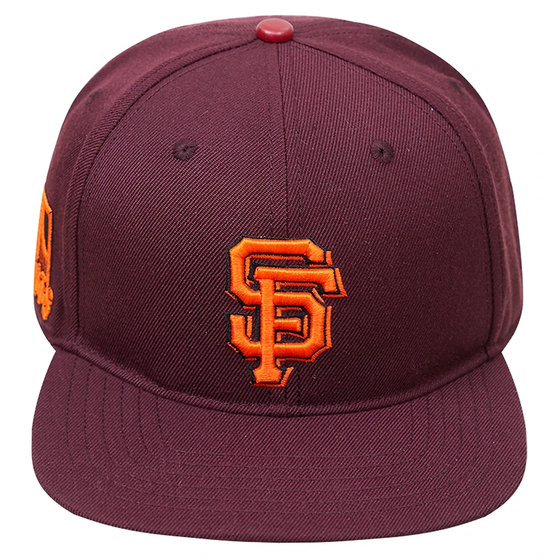 Casquette snapback bordeaux San Francisco Giants Pro Standard pour homme