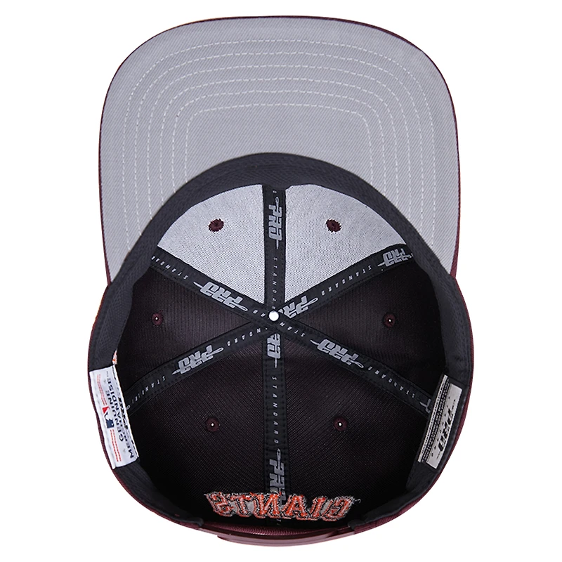 Casquette snapback bordeaux San Francisco Giants Pro Standard pour homme