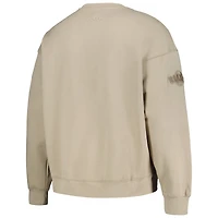 Men's Pro Standard Pewter San Francisco Giants Neutral Drop Shoulder Pullover Sweatshirt