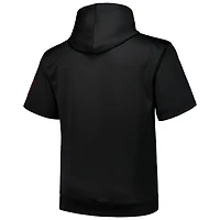 Men's Profile Black San Francisco Giants Big & Tall Contrast Short Sleeve Pullover Hoodie