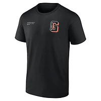 Men's Profile Black San Francisco Giants Big & Tall Split Zone T-Shirt