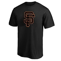 Men's Profile Heather Black San Francisco Giants Big & Tall Weathered Logo T-Shirt