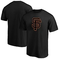 T-shirt pour hommes Profile Heather Black San Francisco Giants Big & Tall avec logo vieilli