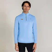 Pull à col zippé Redvanly bleu clair San Francisco Giants pour homme