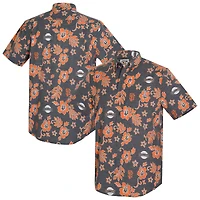 Men's Reyn Spooner  Black San Francisco Giants Cooperstown Kekai Performance Button-Down Tri-Blend Top