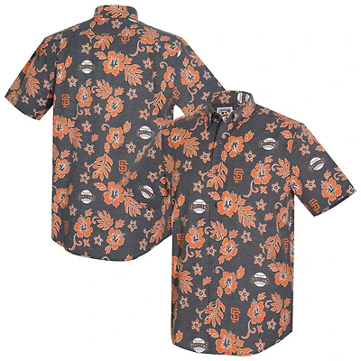Haut à boutons en mélange de trois matières Reyn Spooner noir San Francisco Giants Cooperstown Kekai Performance pour homme