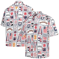 Chemise boutonnée Americana des Giants de San Francisco pour homme Reyn Spooner, blanche