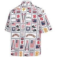 Chemise boutonnée Americana des Giants de San Francisco pour homme Reyn Spooner, blanche