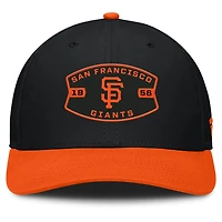Casquette camionneur ajustable Fanatics noire/orange pour homme des Giants de San Francisco