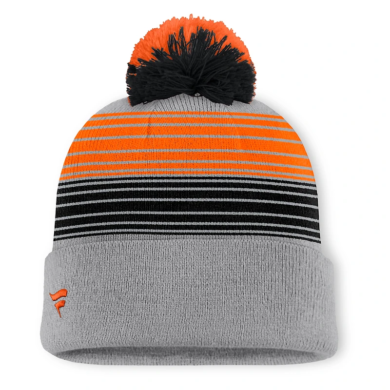 Bonnet en tricot à revers et pompon gris Fanatics des Giants de San Francisco pour homme