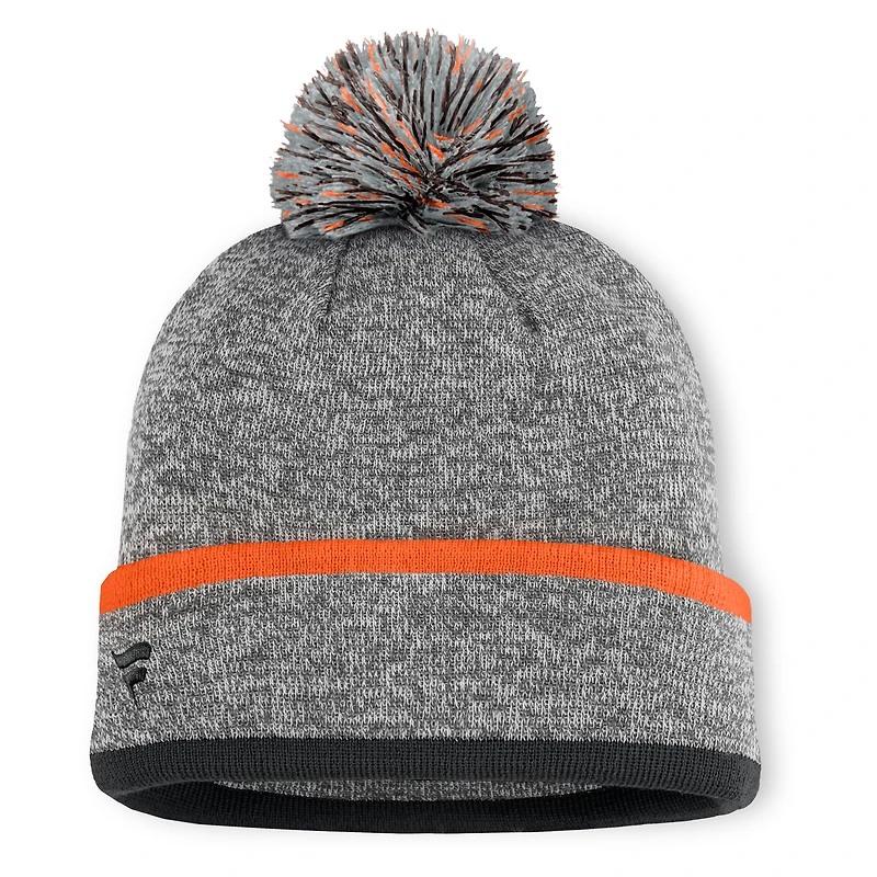 Men's San Francisco Giants Fanatics Heather Gray Backstop Cuffed Knit Hat with Pom