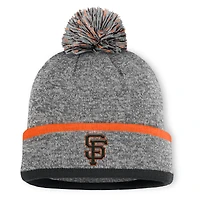 Men's San Francisco Giants Fanatics Heather Gray Backstop Cuffed Knit Hat with Pom
