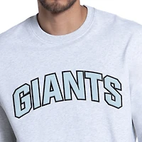 Men's Starter  Heather Gray San Francisco Giants Face of Ice Blue French Terry Sweatshirt