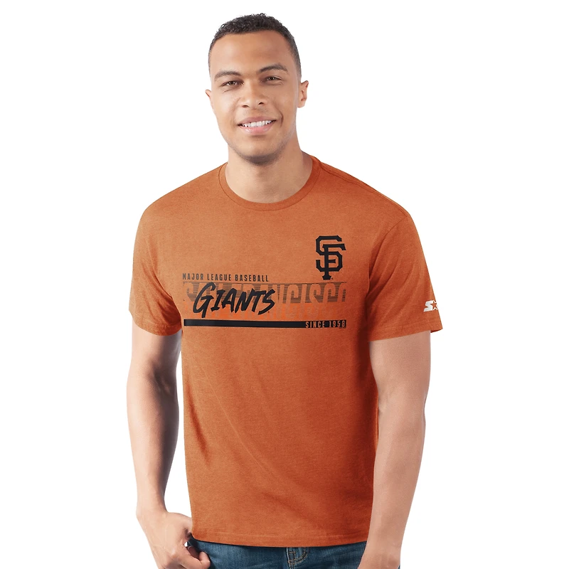 Men's Starter  Orange San Francisco Giants Prime Time Team T-Shirt