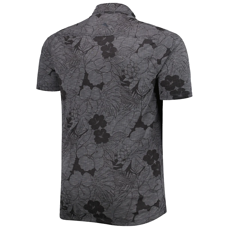 Polo Big & Tall Miramar Blooms des Giants de San Francisco Tommy Bahama noir pour homme