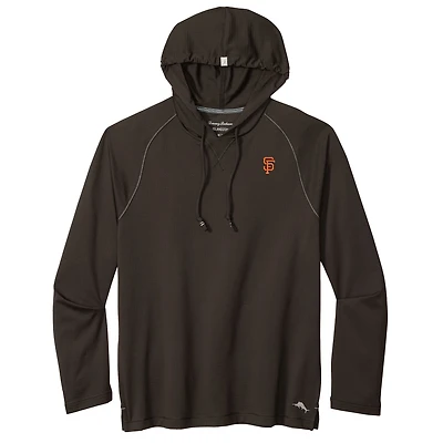 Men's Tommy Bahama Black San Francisco Giants Sunset Rally IslandZone® Hoodie