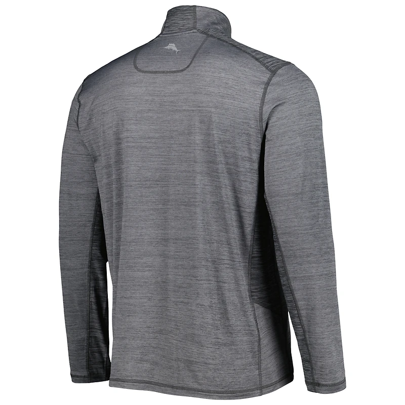 Men's Tommy Bahama Gray San Francisco Giants Delray IslandZone Half-Zip Top