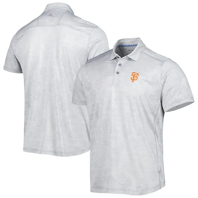 Polo Tommy Bahama gris pour homme San Francisco Giants IslandZone Pineapple Palm Coast