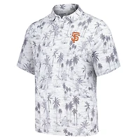 Men's Tommy Bahama Gray San Francisco Giants Sport Cabana Shores IslandZone Tri-Blend Polo