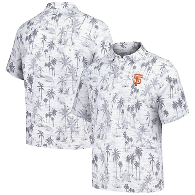 Polo tri-mélange Tommy Bahama pour hommes, gris San Francisco Giants Sport Cabana Shores IslandZone