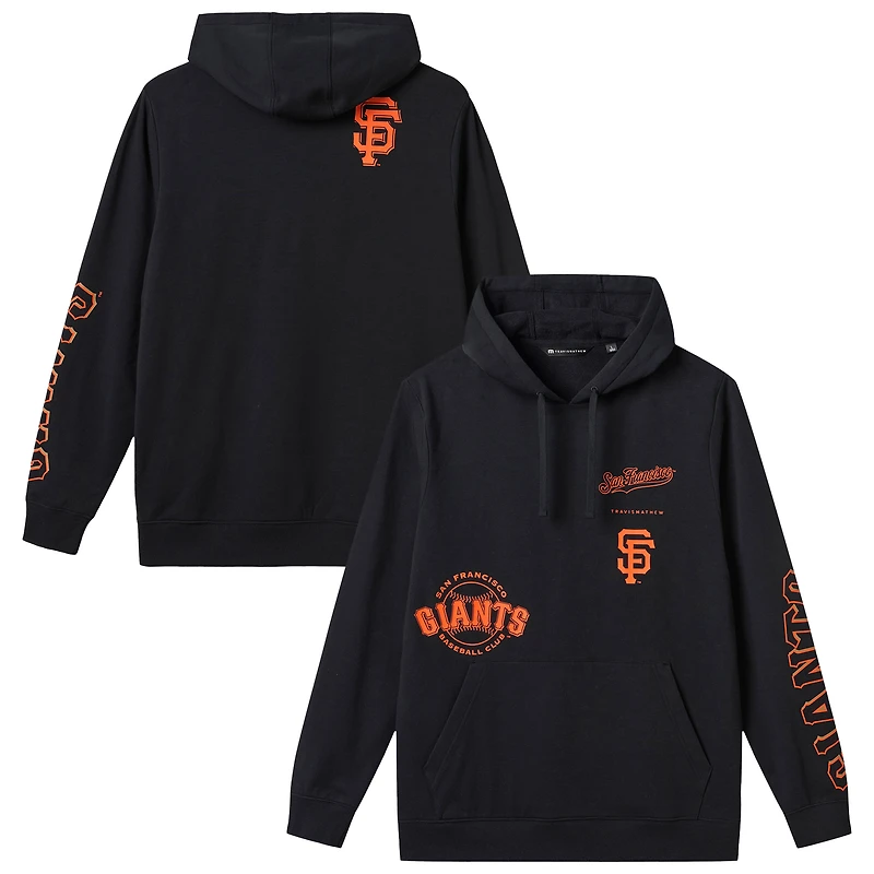 Men's TravisMathew  Black San Francisco Giants Foul Proof Tri-Blend Hoodie