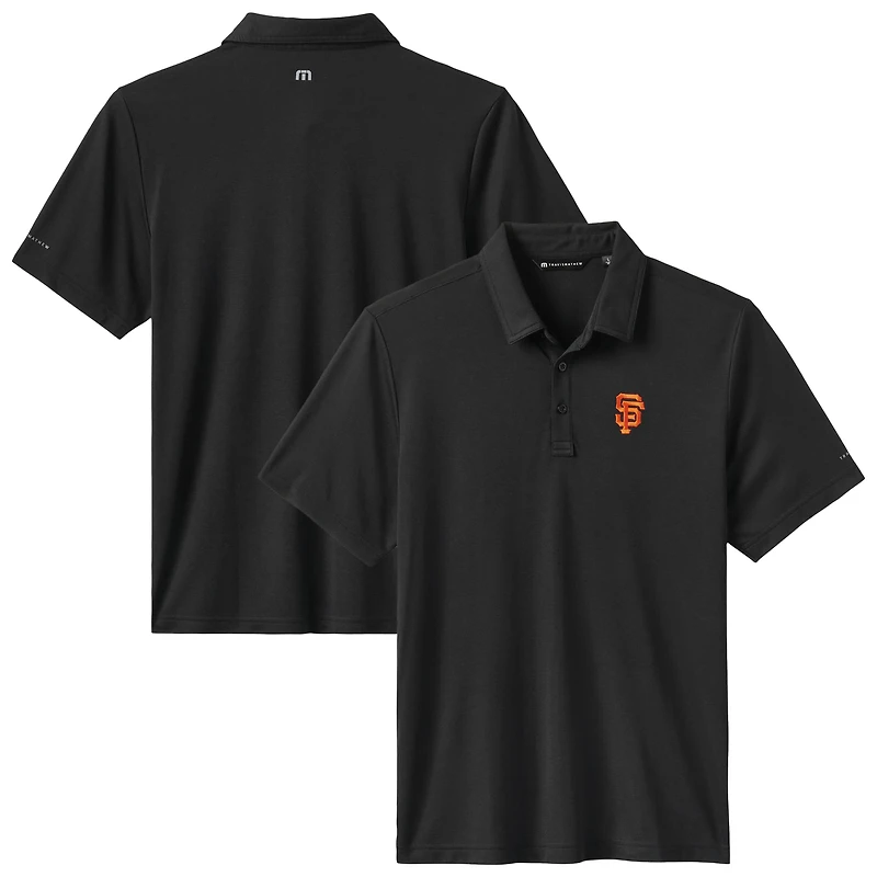 Polo noir TravisMathew pour homme, motif tri-mélange, les éliminatoires des Giants de San Francisco