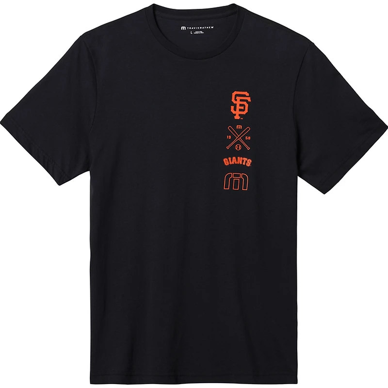 T-shirt noir TravisMathew pour hommes des Giants de San Francisco Sunset Slam