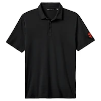 Polo TravisMathew noir San Francisco Giants The Heater pour hommes