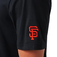 Polo TravisMathew noir San Francisco Giants The Heater pour hommes