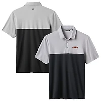 Men's TravisMathew Gray/Black San Francisco Giants Home Run Leader Tri-Blend Polo