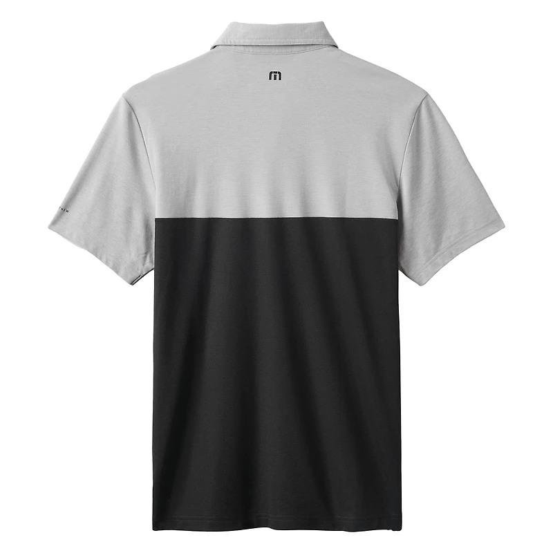 Men's TravisMathew Gray/Black San Francisco Giants Home Run Leader Tri-Blend Polo