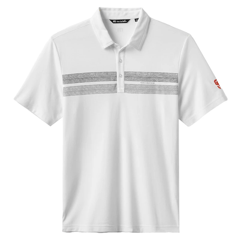 Polo tri-blend blanc Top Recruit des Giants de San Francisco pour homme TravisMathew