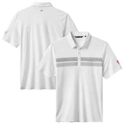 Polo tri-blend blanc Top Recruit des Giants de San Francisco pour homme TravisMathew